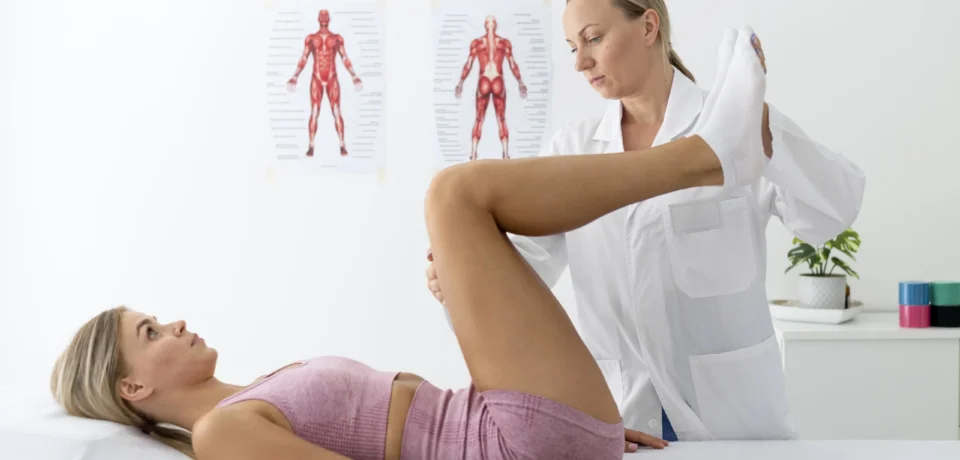 young-woman-sportswear-practicing-exercise-physiotherapy-session Pelvic Floor Therapy